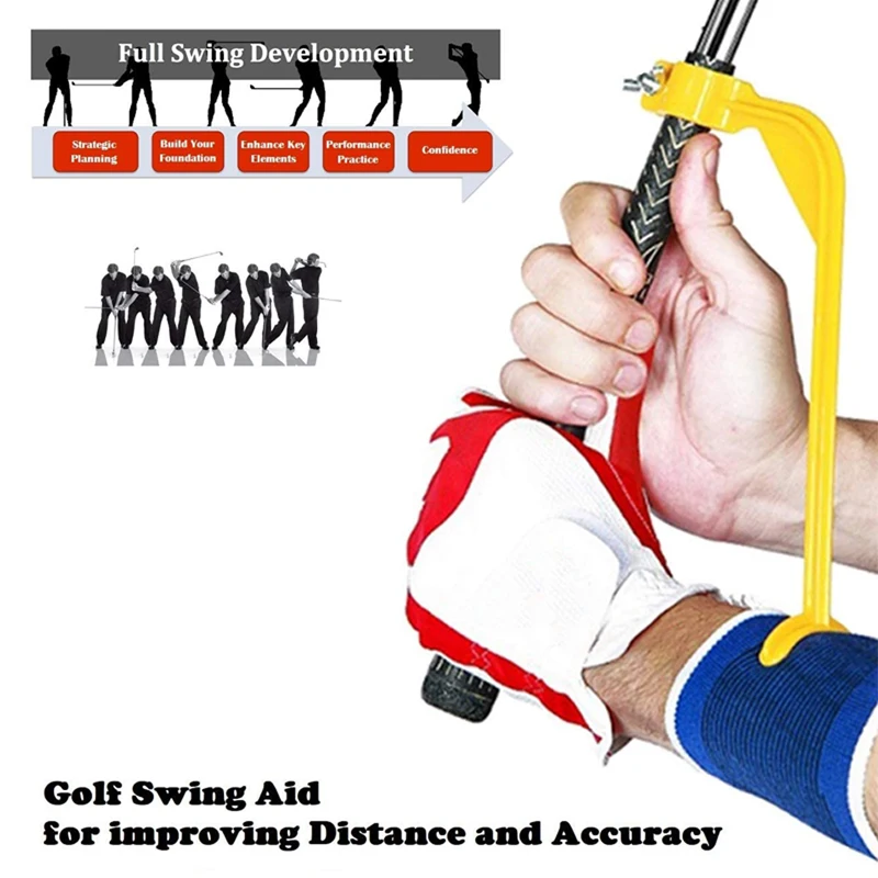 

1PCS Golf Swing Trainer Beginner Gesture Alignment Practice Guide Golf Clubs Gesture Correcting Wrist Hinge Training Aids Tools