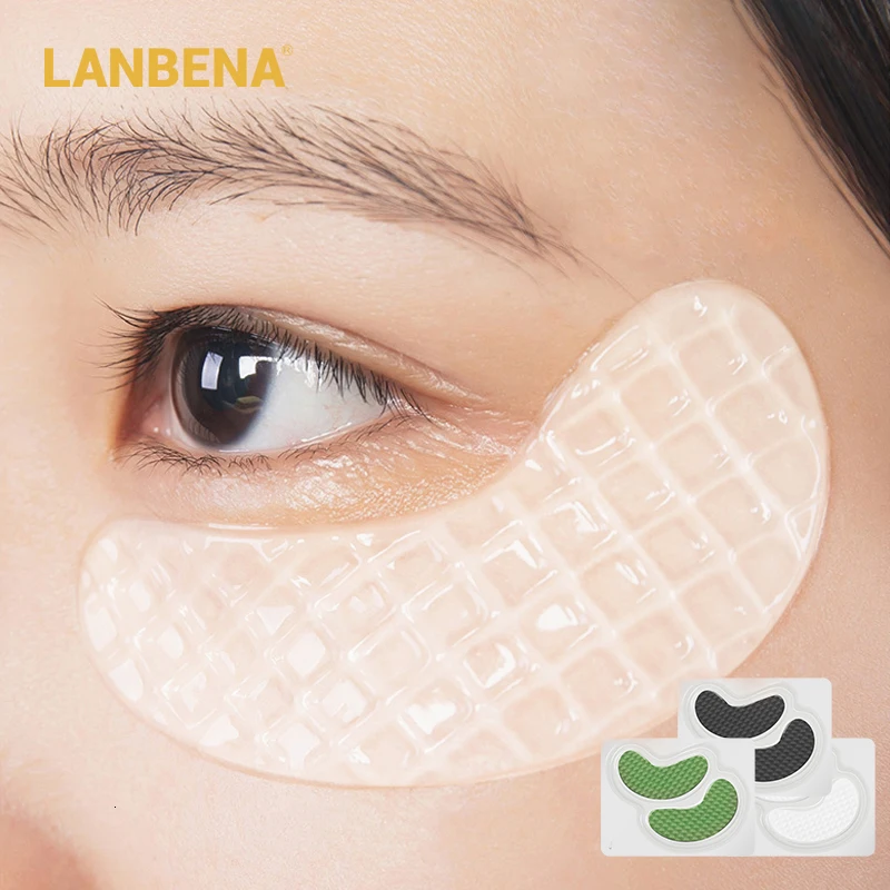 Антивозрастная коллагеновая маска LANBENA для области вокруг глаз увлажняющая