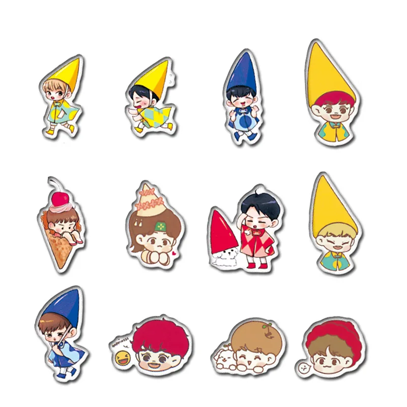 59 ⑤ упак. Kpop Q версия красивые наклейки для мальчиков детей мотоциклы скейтборды