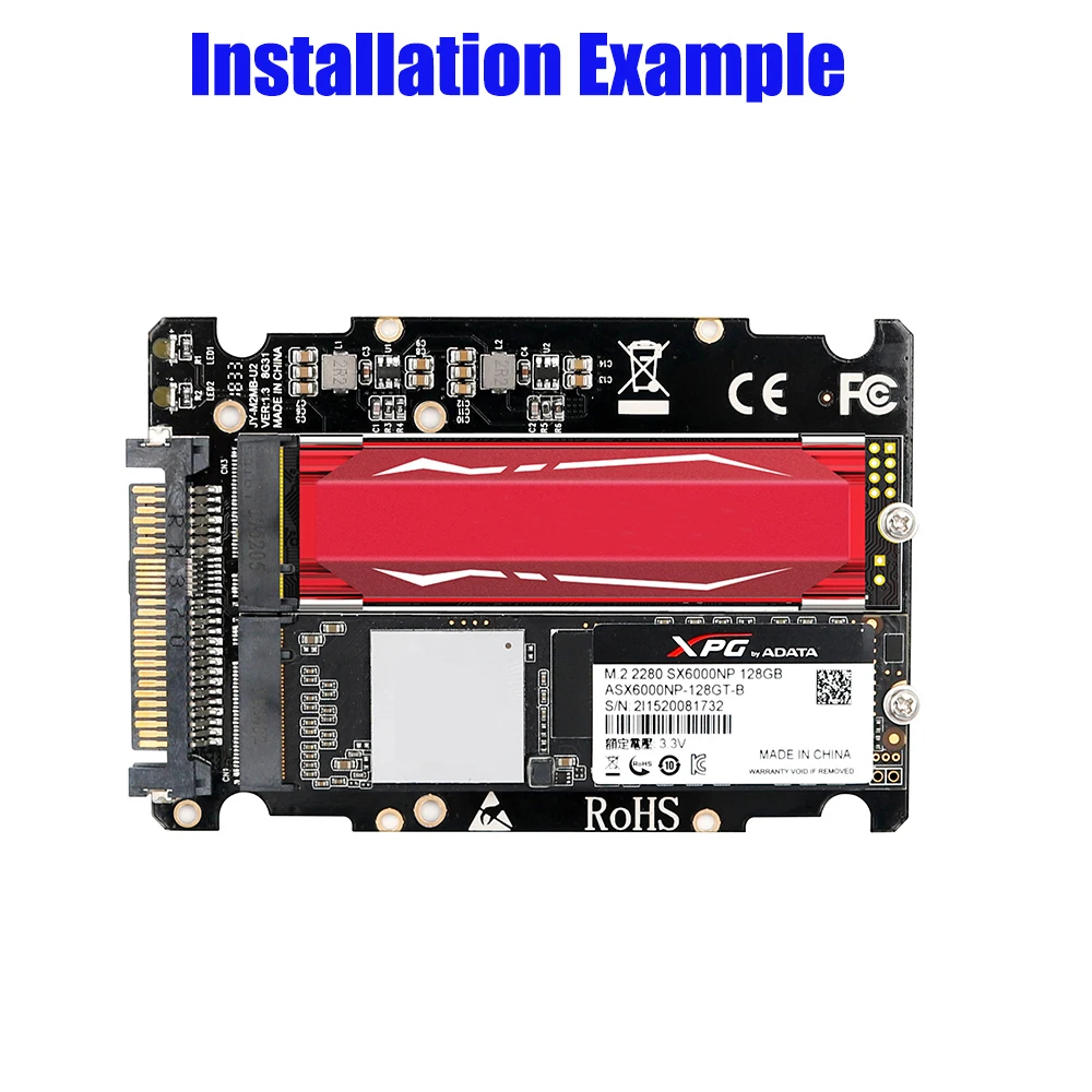 TISHRIC NGFF M.2 Key B/M To PCI-E U.2 Adapter Card Converter NVME/SATA SSD Board Riser For Laptop Accessories | Компьютеры и офис