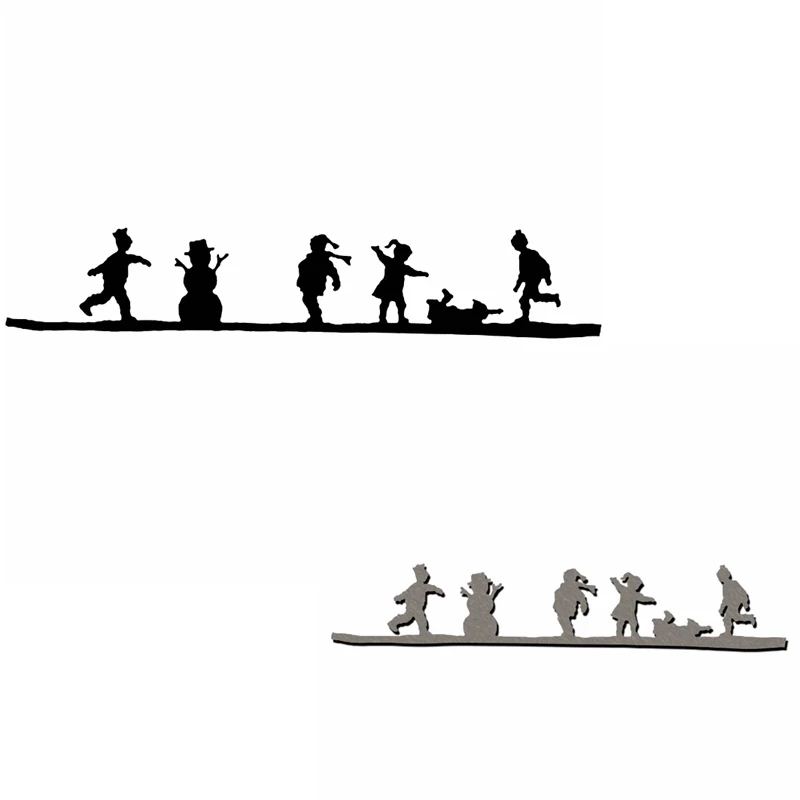 Металлические Вырубные штампы для снежной зимы Детские вырубки борьбы альбом