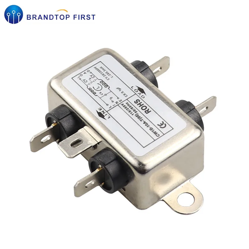 Мощность EMI фильтр CW1B 10A T 115V 250V 50/60HZ разъемы|Соединители| |