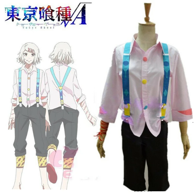 Аниме Токийский Гуль мультфильм JUZO SUZUYA для женщин и мужчин косплей костюм топы