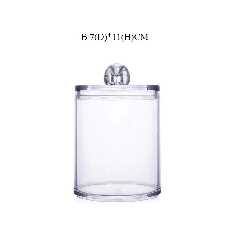 Акриловый хлопковый тампон органайзер для макияжа коробка хранения портативный