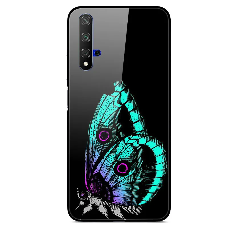 03 Чехол для huawei Honor 20, Жесткий Чехол из закаленного стекла с принтом, чехол для huawei Honor 20 Pro Lite Honor20 YAL-L21Cover Fundas - Цвет: 03