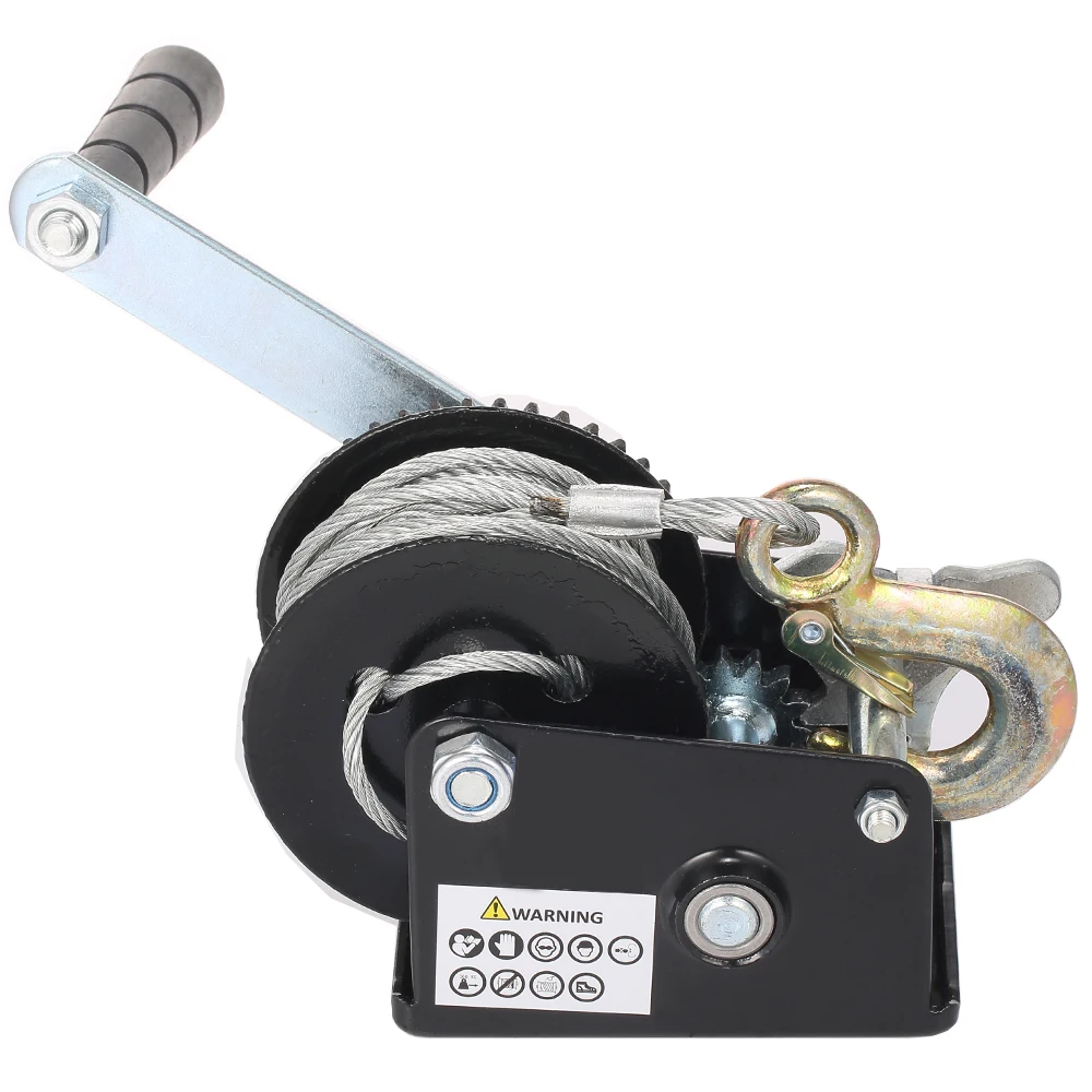 Тяжелая ручная лебедка KC600 lbs шестеренчатая с 10 м стальной проволокой Для