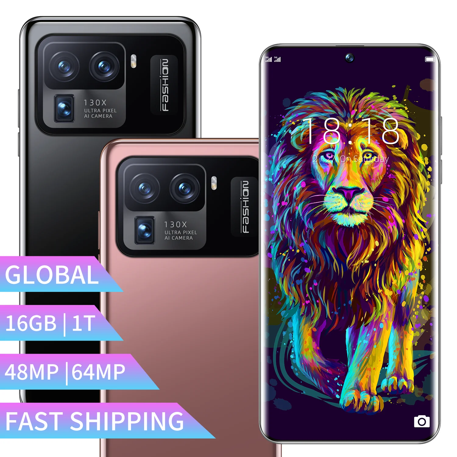 

Global Vision M11 Ultra 7.3 Inch 16GB+512GB 5G Fingerprint Face ID 6800mAh Smart Phone 48+64MP Dual SIM+Micro SD Cellphones