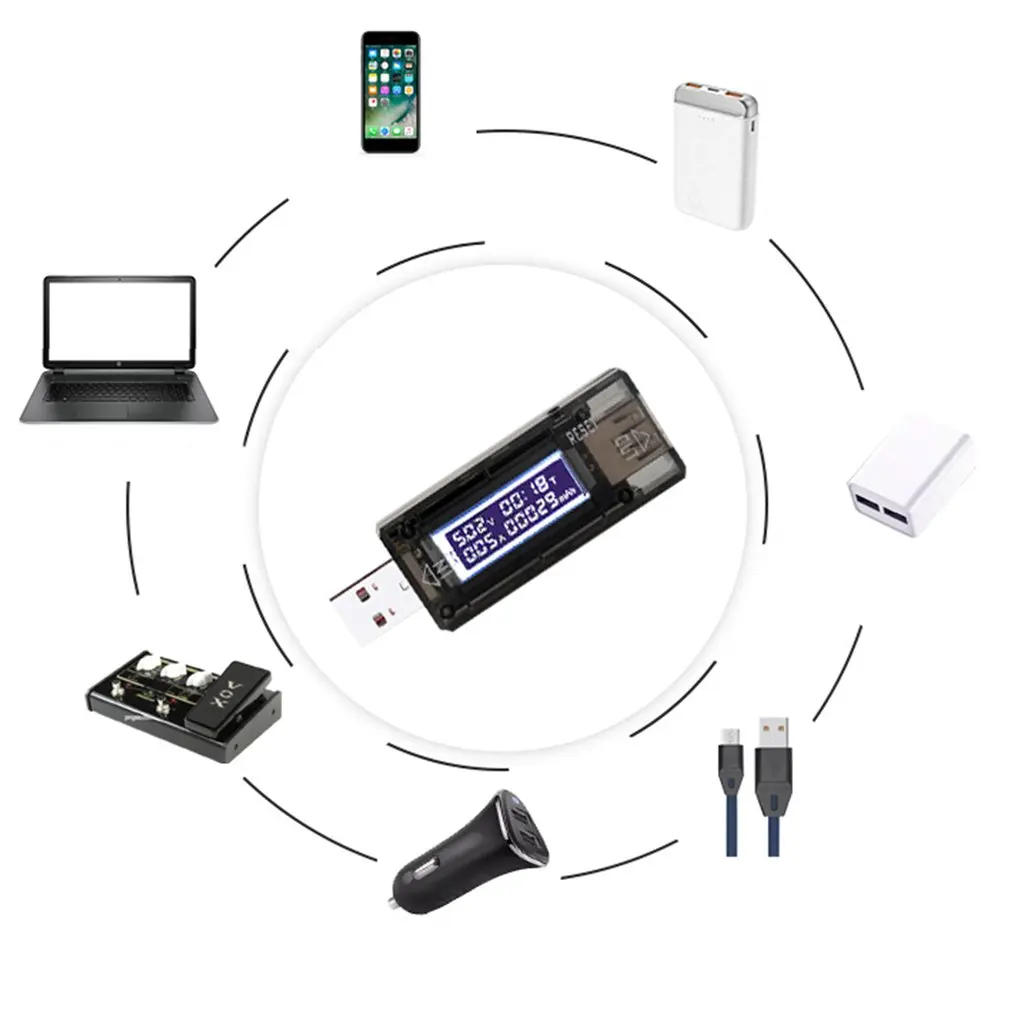 USB Тестер измеритель мощности постоянного тока 3V 9V Цифровой вольтметр Voltimetro