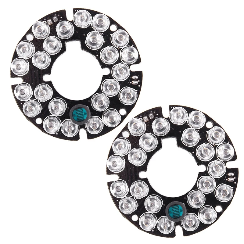 

Top Deals 2X CCTV Camera 10Mil 90 Degree Red 5Mm 24 LED Bulb IR Infrared Lamp Board