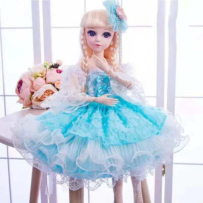 As picture 60 см BJD кукла с принцессой одежда аксессуары подвижные Соединенные 1/3 куклы свадебное платье Игрушки для девочек подарок - Цвет: As picture