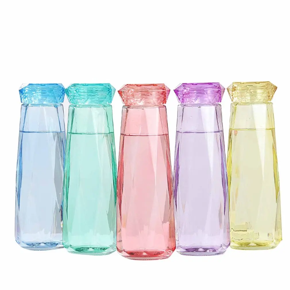 

1 Piece Creative Diamond Glass Water Cup 500ml Capacity Glass Cup Desk Decoration Birthday Gift Random Color