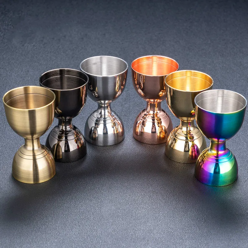 

Кухонные барные инструменты 304 Нержавеющая сталь золотое серебро бармен 30/60 мл барная унция мерки чашки