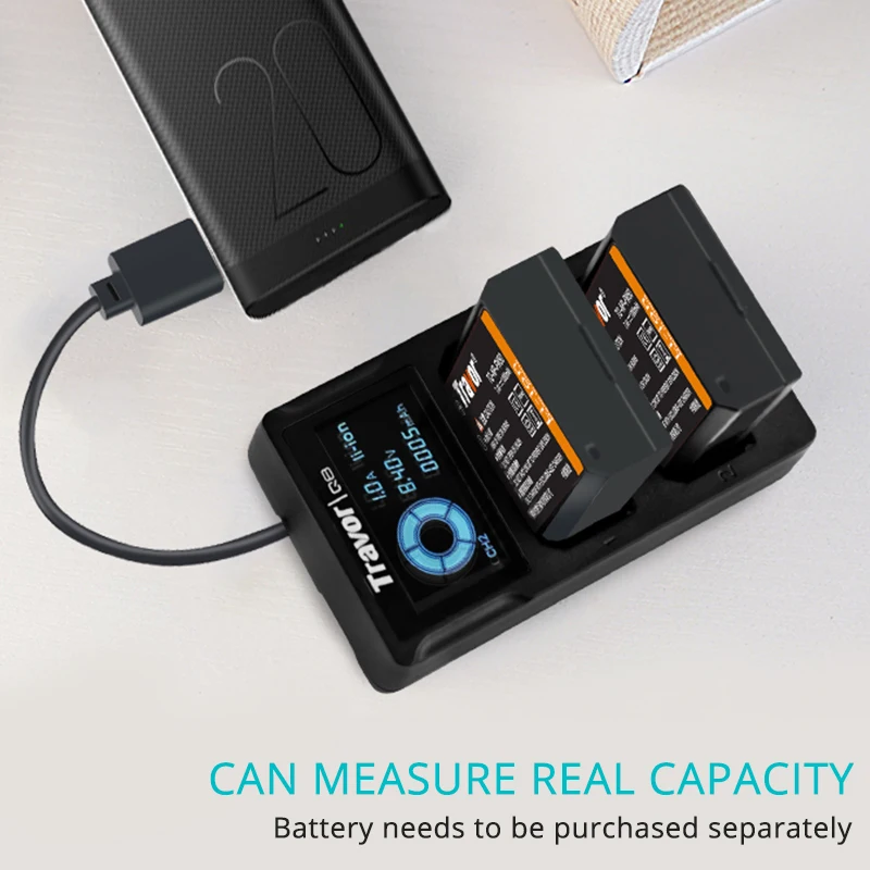Зарядное устройство Travor lithium battrey Smart Двухканальное зарядное для цифровой камеры