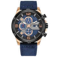 relogio masculino luxury brand sports wristwatch mens quartz business watch men leather waterproof watch relojes hombre 9082