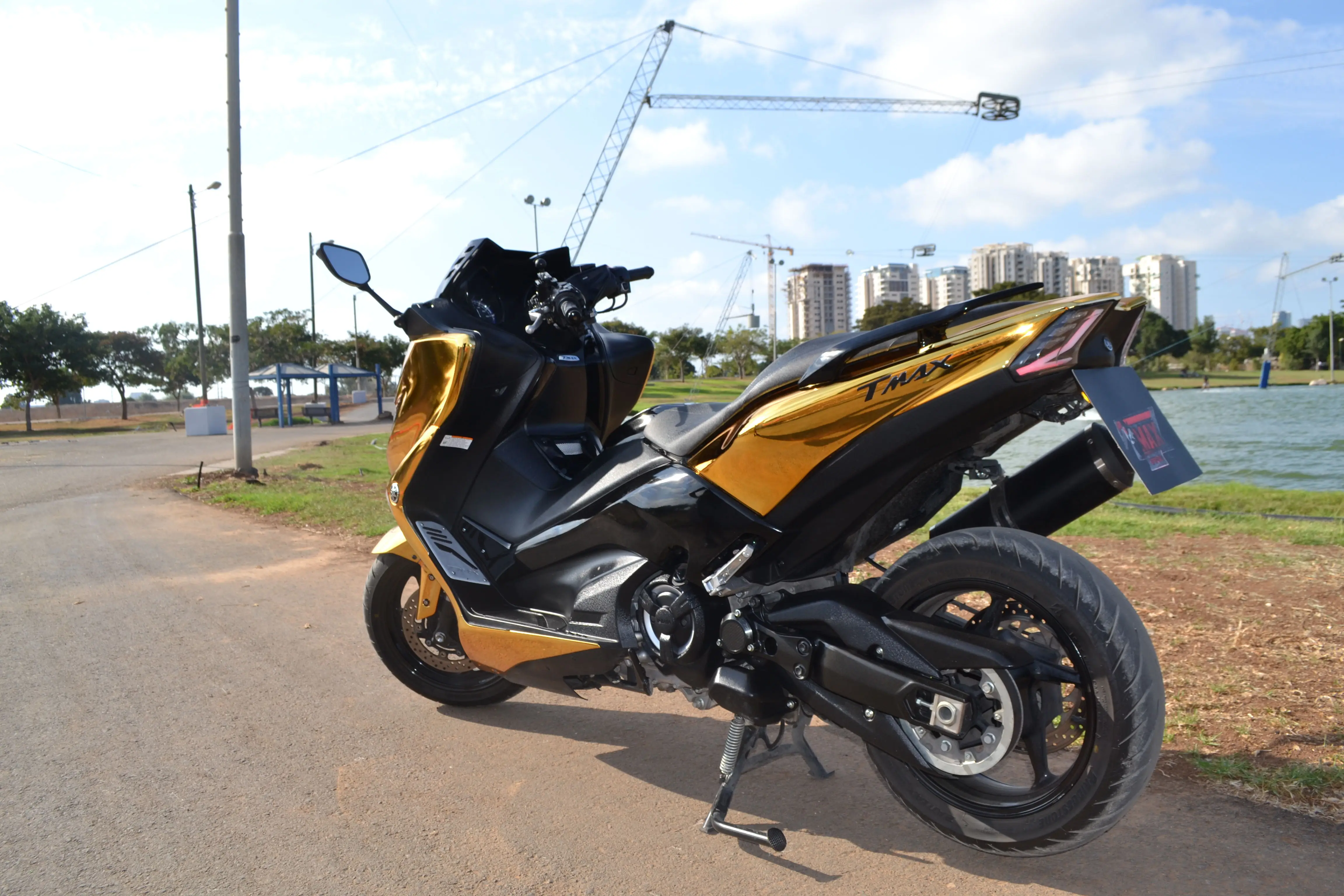Комплект хромированных обтекателей для мотоцикла из АБС пластика Yamaha TMAX 530 2017 2019 T