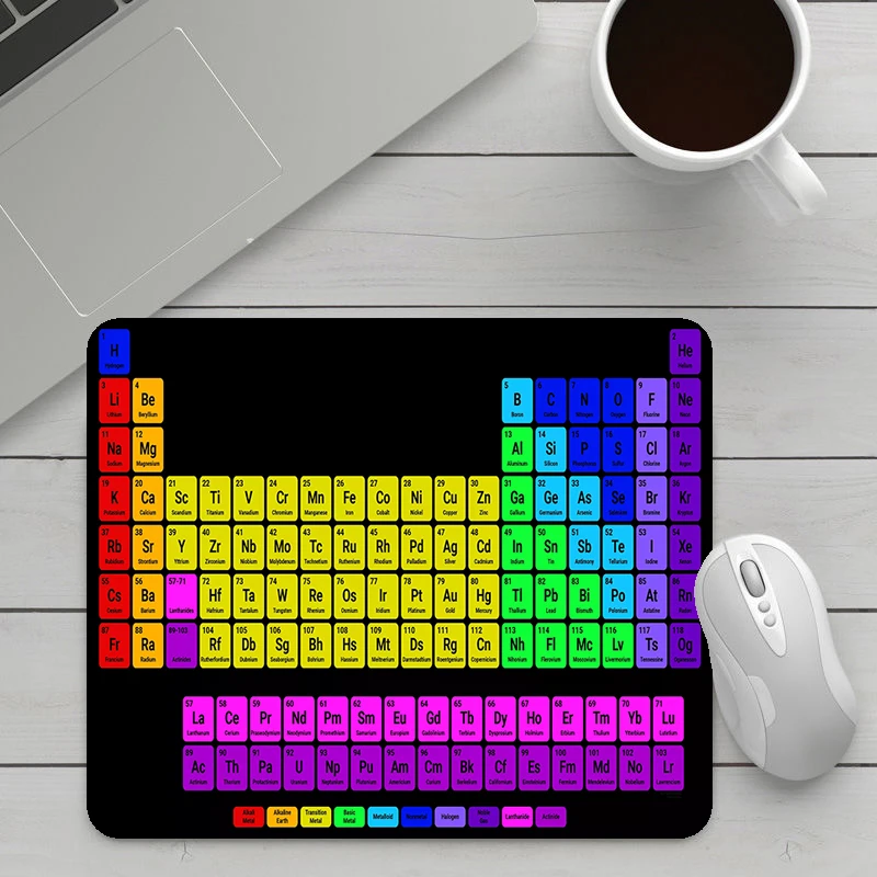 

Periodic Table of Elements Computer Mouse Pad Gamer Pc Gaming Accessories Mausepad For Office Mousepad Anime Mat Small Mousepad