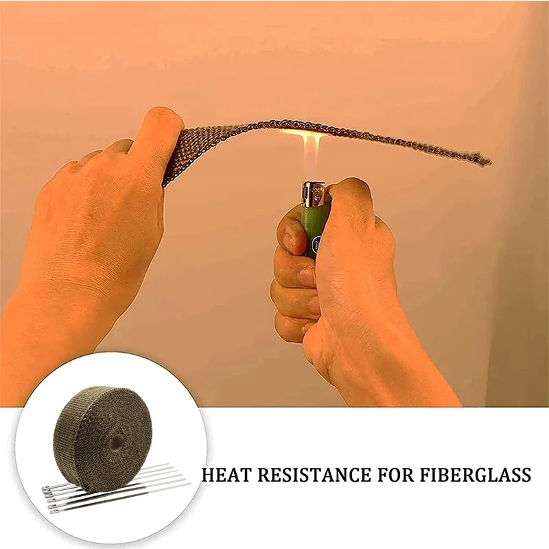 Теплозащитная лента для выхлопных газов обмотки мотоциклов термозащитная с