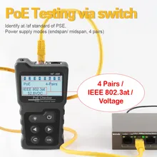 Network cable tester lan network cable, poe, digital LCD screen tester, network cable test tool