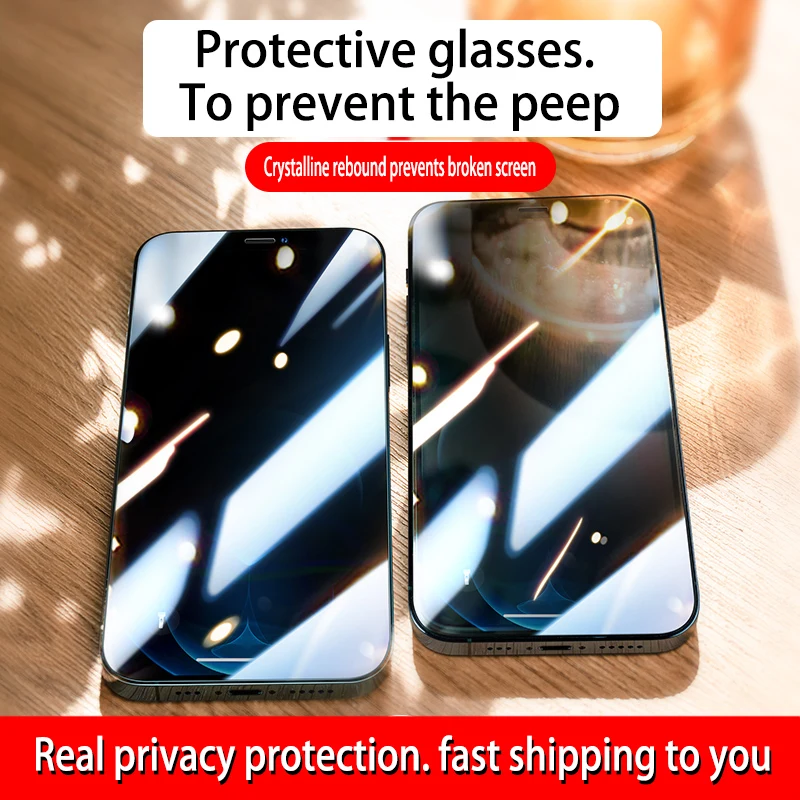 For IPhone 13  Protective film Anti peeping Anti Tempered Glass Privacy Screen Protector 12 Pro MAX XR XS 11 Pro XSMAX 7 8 PLUS