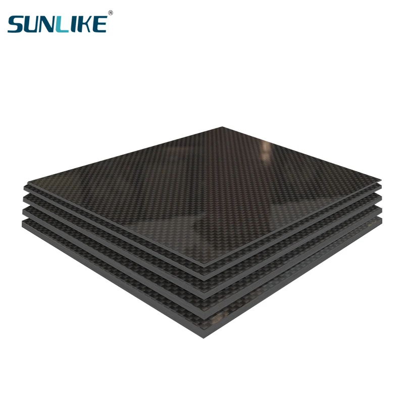 

75MM X125MM Glossy Surface Plain Twill Pure Carbon Fiber Plate Panel Board Sheet 0.2mm- 6mmThickness Composite Hardness Material