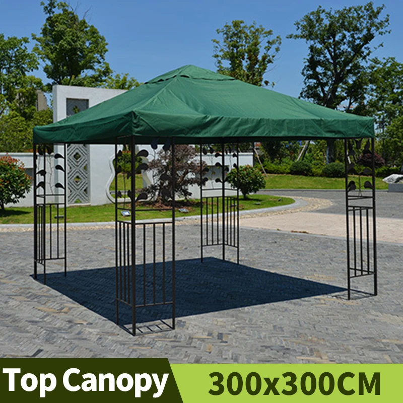 

3x3M Waterproof 300D Polyester Cloth Garden Tent Sun Shelter Outdoor Iron Arts Top Canopy Tarpaulins Courtyard Sun Shade Sails
