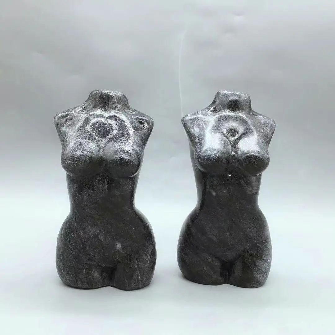 

Natural crystal jade female model chest transparent crystal body statue Reiki stone carving room decoration gift decoration stat