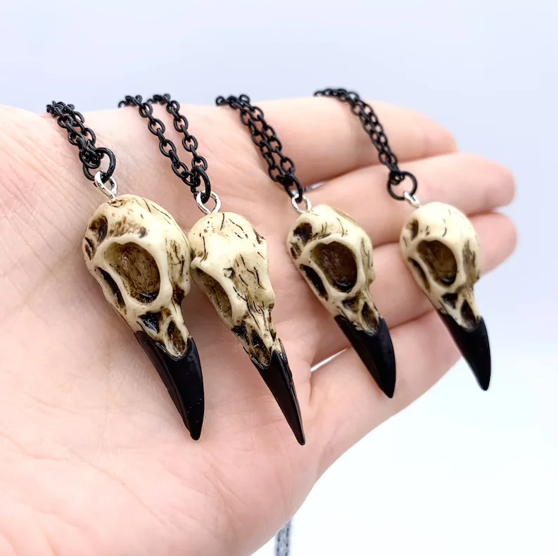 Женское Ожерелье/кулон в виде вороны/ожерелье с вороной птичьим