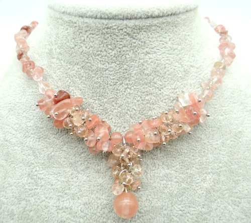 Натуральный камень бирюзовый опал кварц кристалл тигровый глаз бисер