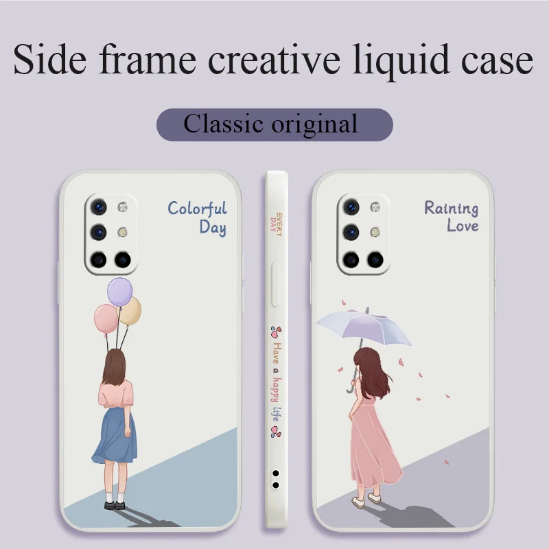 

Orange Balloon Phone Case For Oneplus 8t 9 9pro 9r Liquid Silicone Cover