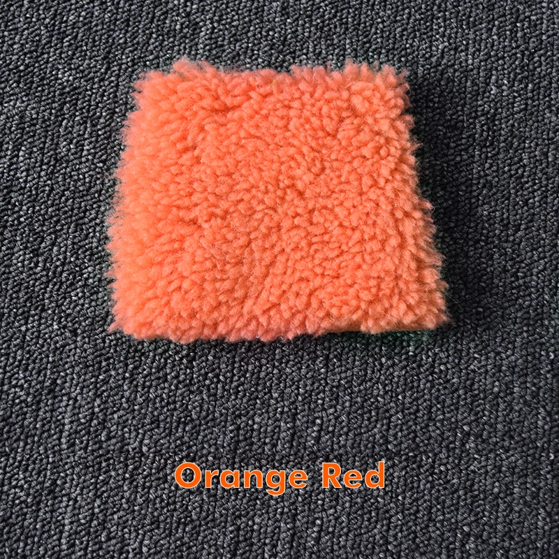 Orange red bfur Длинная шерстяная куртка с поясом, пальто с натуральным мехом, женские пальто с отложным воротником, женская зимняя одежда из натуральной овчины - Цвет: Orange red