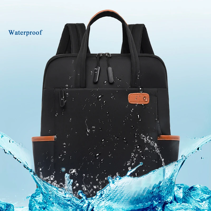 waterproof women business backpack fashion oxford student school backpacks 13 4 inch laptop bag casual travel rucksack mochila free global shipping
