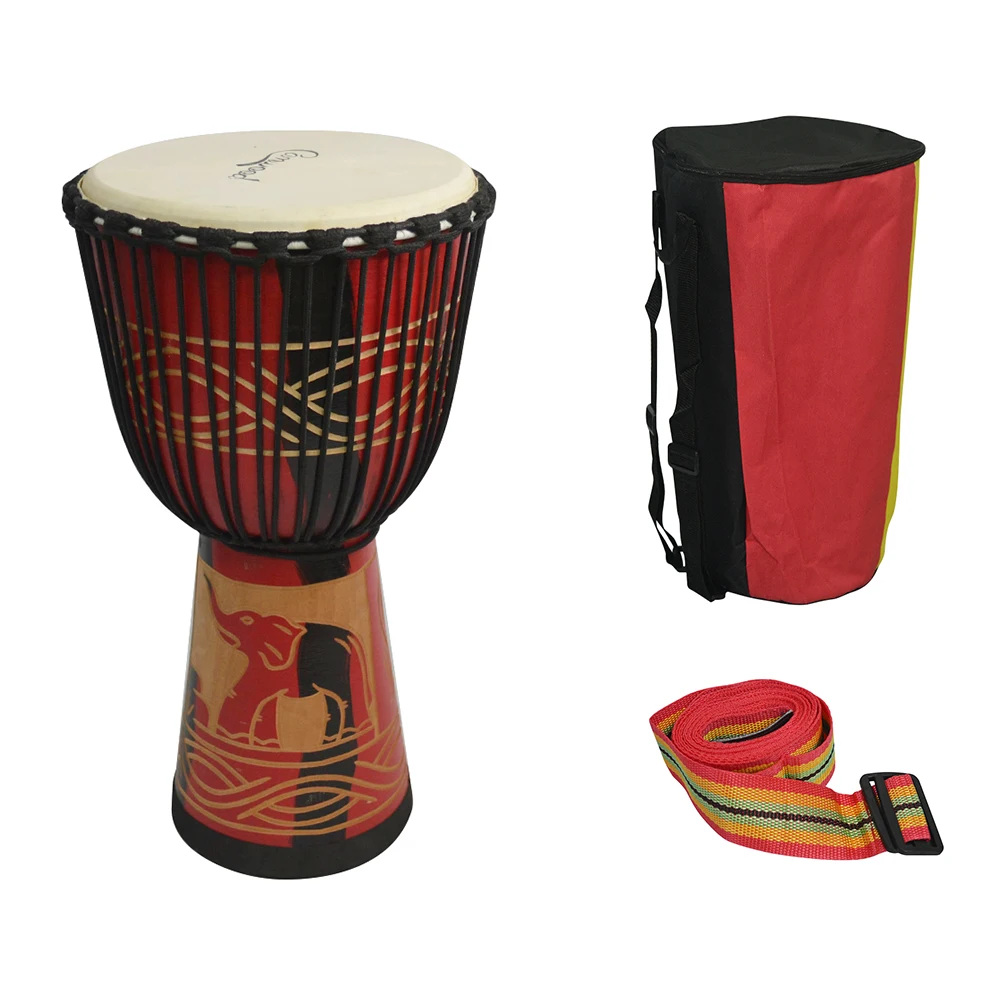 Камвуд 8/10/12 дюймов Африканский барабан Djembe Bongo Конго ручной перкуссионный