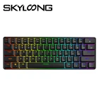 Игровая мини-клавиатура Skyloong GK61, механическая Проводная USB клавиатура с RGB-подсветкой по оси USB для ПКWIN GK61 SK61