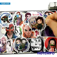 70pcs Demon Slayer Kimetsu no Yaiba Japan Anime Stickers Toys for Mobile Phone Laptop Suitcase Skateboard Cartoon Decal Stickers