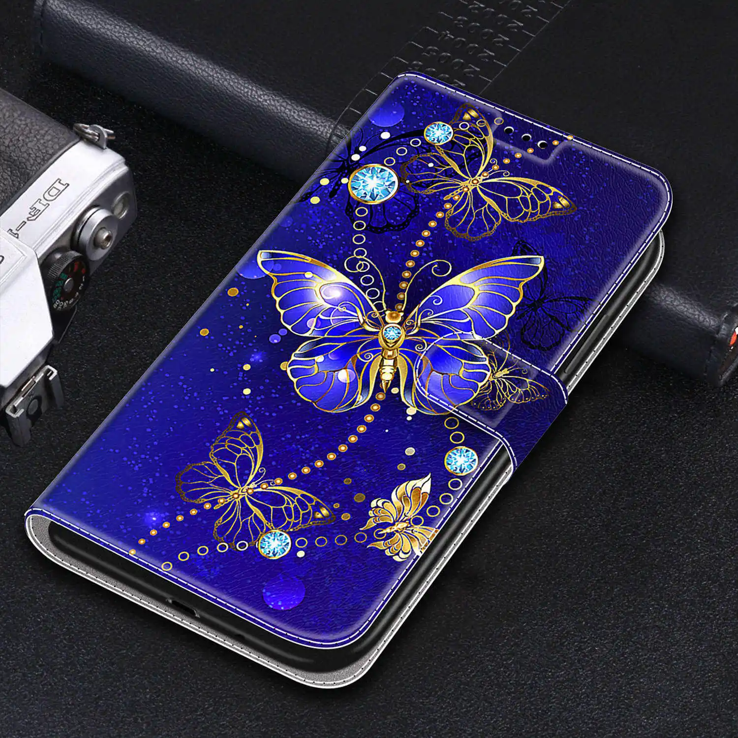 p smart z stk lx1 leather flip case on sfor coque huawei p smart 2021 psmart 2019 pot lx1 luxury stand phone wallet cover etui free global shipping