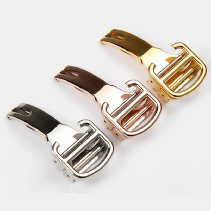 For 21 Chronoscaph Autoscaph New Rubber And Stainles Steel 20 X 10 mm Black Watch Strap Band Silver Gold RoseGold Buckle Clasp