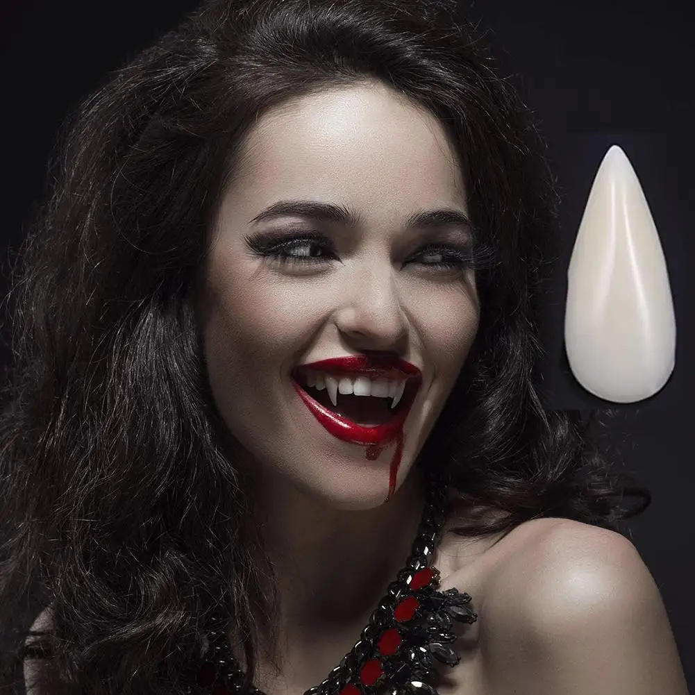 Косплей Хэллоуин протезы зомби привидение дьявол Werewolf зубы коробка упаковка