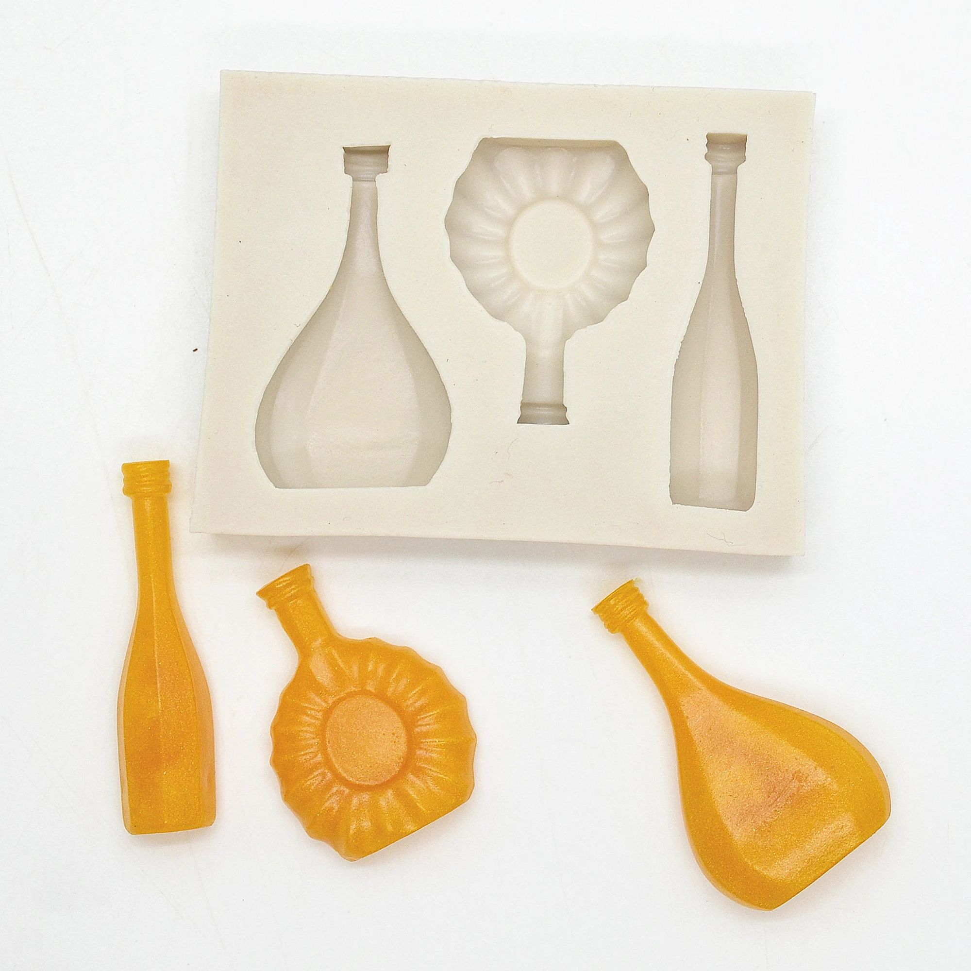 Luyou DIY Wine Silicone Fondant Molds For Baking Cake Decorating Tools Bottle Glass Pastry Kitchen Accessories FM105 | Дом и сад