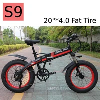huakaii fat tire electric bicycle 500w 48v 10ah removable lithium battery folding ebike electric mountain bike