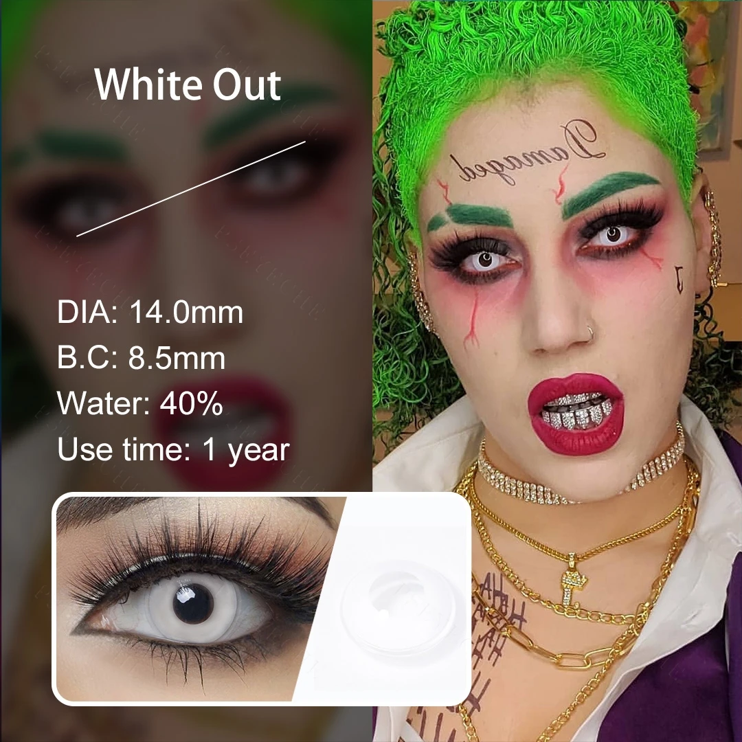 1 пара Аниме Косплей контакты Цветные Хэллоуин Глазные контактные линзы Шаринган