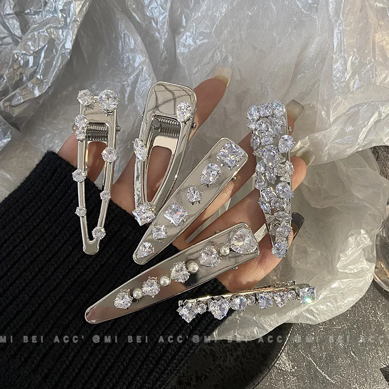 

Новинка, стразы из циркона, Элегантные Заколки для волос BB, заколки для волос для женщин и девочек, заколки для волос с кристаллами, аксессуа...