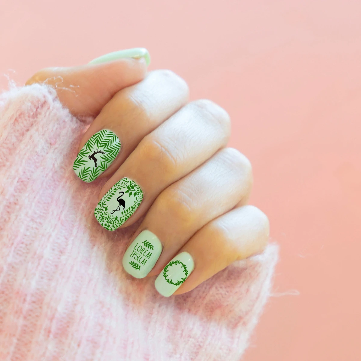 Beautybigbang пластины для штамповки ногтей листья рамка Акула Бабочка Олень Единорог