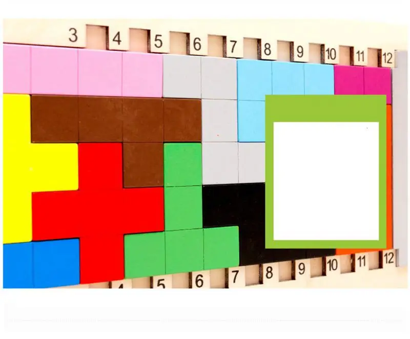 Красочные деревянные Танграм тетрис игра Головоломка игрушки дошкольное
