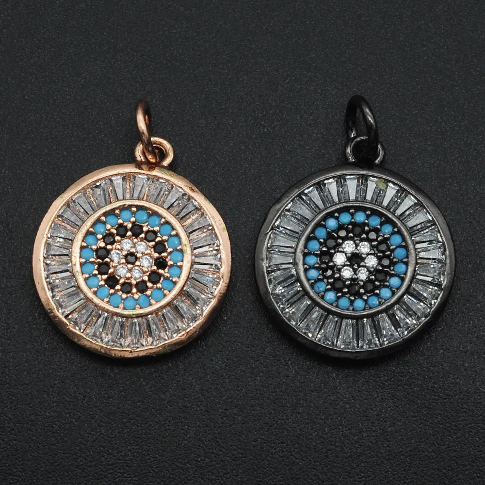 

15x22 мм 100% стерлингового серебра CZ Циркон с клипсами Дурной глаз, сделай сам, ювелирное изделие подвеска в форме оптовой цены по прейскуранту ...