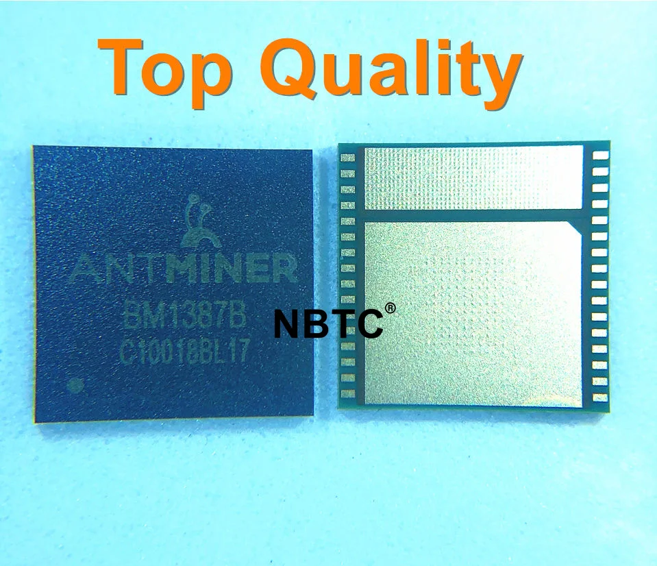 

10PCS TOP QUALITY BM1387 BM1387B chip For Bitcoin Miner S9 S9i T9 T9+