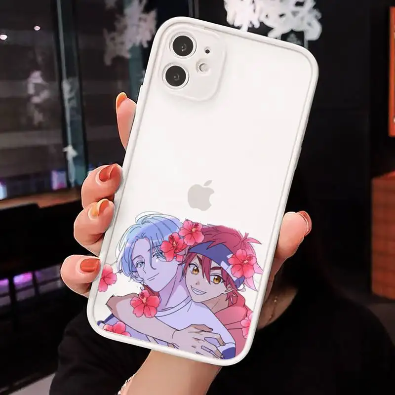 

SK8 the infinity cartoon Phone Cases Matte Transparent for iPhone 7 8 11 12 s mini pro X XS XR MAX Plus cover funda
