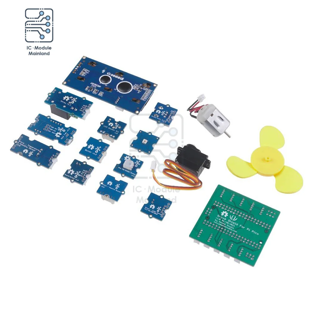 Стартовый комплект для Raspberry Pi Pico макетная плата датчики приводы и настройки