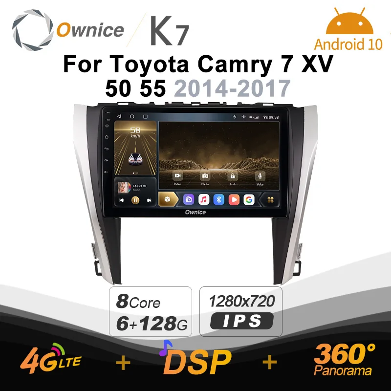 

K7 Ownice 6G Ram 128G Rom Android 10.0 Car radio setero for Toyota Corolla E120 Cross 2018 - 2020 Auto Audio 360 Optical 5G Wifi