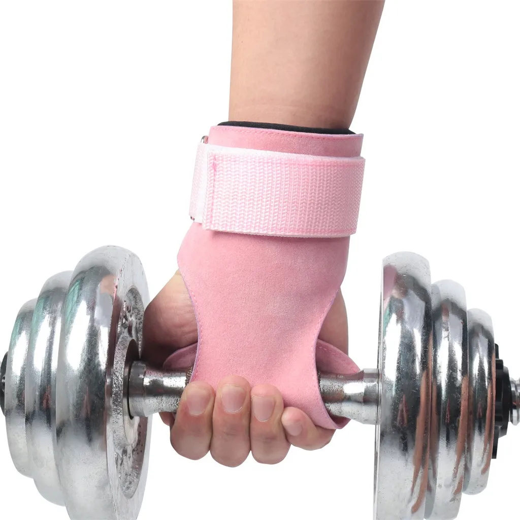 Перчатки для тяжелой атлетики накладки фитнес-захвата поддерживающие запястья