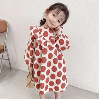 charming 100 cotton spring summer girls dress kids teenagers children clothes outwear special occasion long sleeve high quality